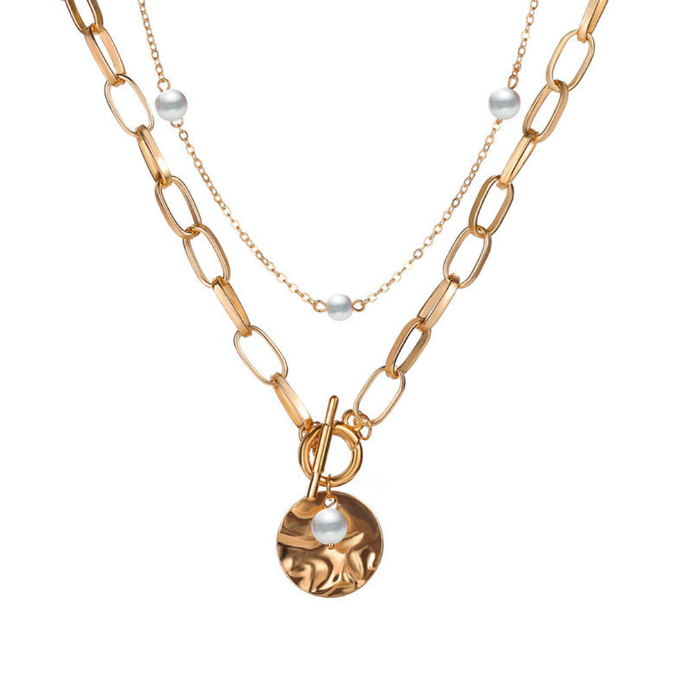Set 2 Vòng Cổ Choker Đính Ngọc Trai Nhân Tạo Thời Trang Cho Nữ Yanqueens Trang sứ Quà tặng