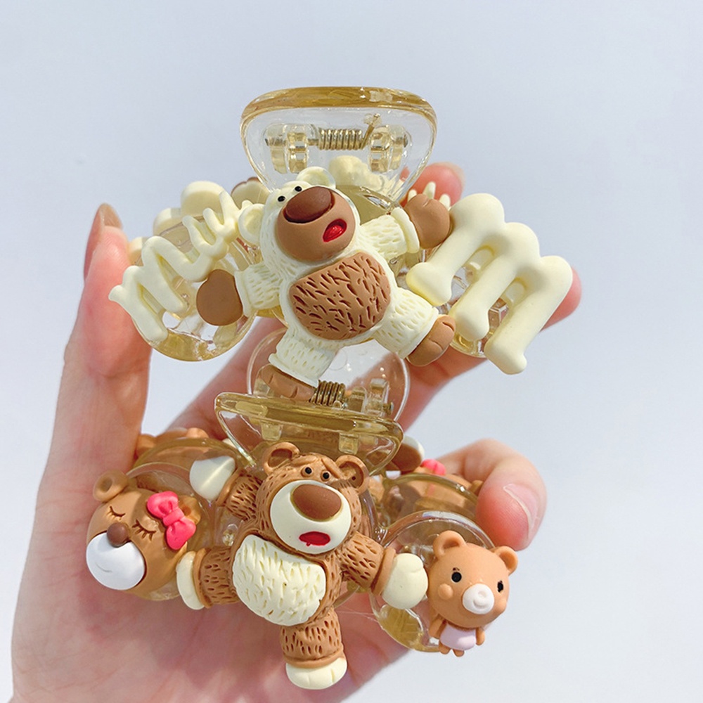 Kẹp tóc hình gấu hoạt hình phong cách hàn quốc xinh xắn cho nữ