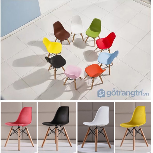 Ghế ngồi học cho bé eames hiện đại nhiều màu sắc kích thước 30x30x57cm Love house decor | BigBuy360 - bigbuy360.vn