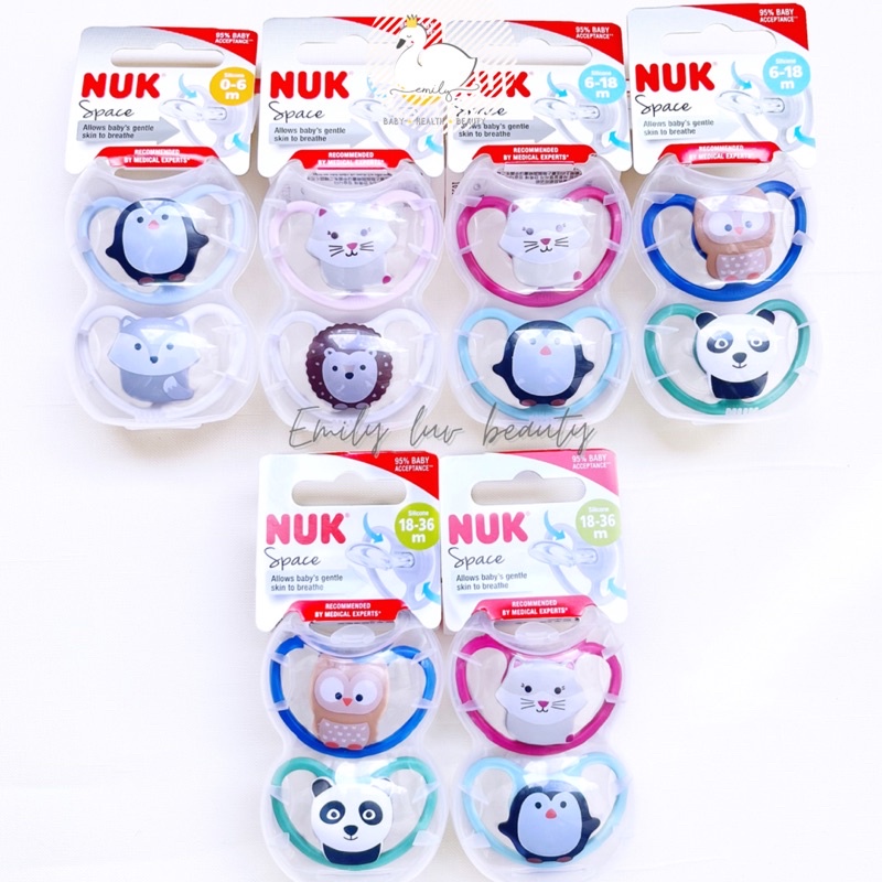 Ty ngậm/ ty giả NUK Space cho bé sơ sinh đủ size