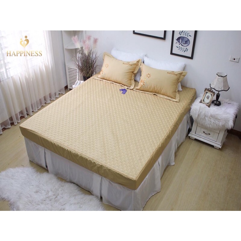 Ga gối trần Bông happiness 1m6x2m/1m8x2m