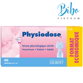 Nước Muối Sinh Lý Physiodose 40 tép của Pháp