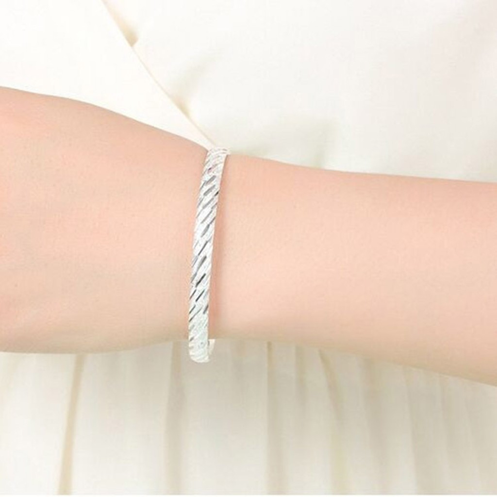 925 vòng tay bạc nguyên chất cho phụ nữ thanh mưa sao băng mở vòng tay trang sức đơn giản
