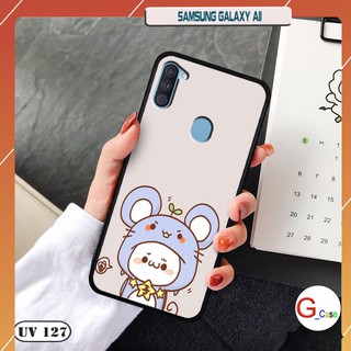 Ốp lưng Samsung Galaxy A11 nhám viền dẻo