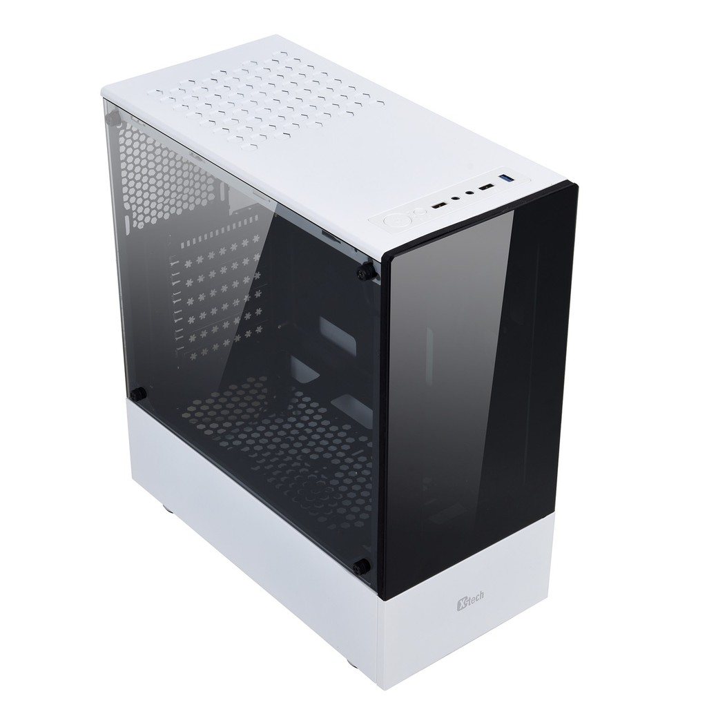 Vỏ Case XTech F2  - No Fan (Mid Tower/Màu Trắng)