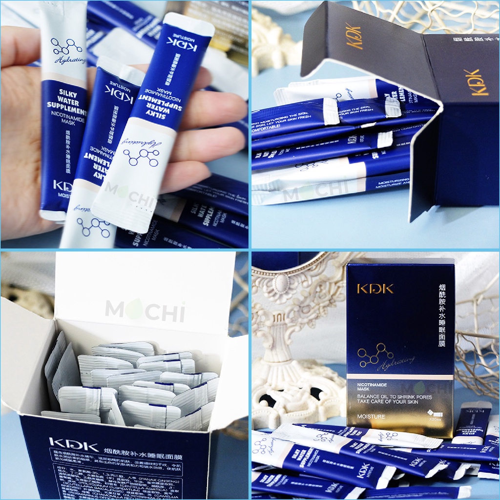 Mặt Nạ Ngủ Dưỡng Da Cấp Ẩm Cân Bằng Dầu Trẻ Hóa Mask Nicotinamide KDK Nội Địa MOCHI SHOP Nhau Thai Cừu l Rau Má