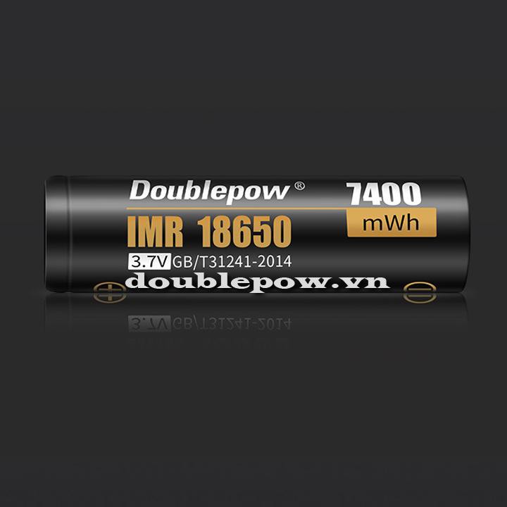 Cell pin sạc 18650 3.7V Doublepow dung lượng thực 7400mWh dùng cho sạc dự phòng, đóng pin các loại máy
