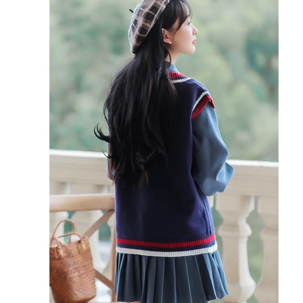 Gile Len Nữ Hàn Ulzzang, Áo Len Gile Nữ Màu Sắc Vintage Form Rộng FreeSize Siêu Xinh | BigBuy360 - bigbuy360.vn