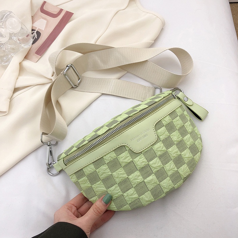 Túi Đeo Vai Thể Thao Họa Tiết Sọc Caro Thời Trang Mùa Hè Hàng Mới 2022 Cho Nữ