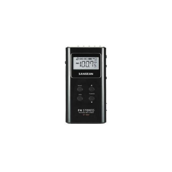 ĐÀI RADIO WALKMAN , super mini RADIO SANGEAN DT-180 KỸ THUẬT SỐ  stereo , không có loa