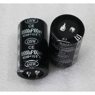 Tụ amply gsw 10000uf/100v với kích thước 6 x 3.5 chất lượng cao - 1 cái