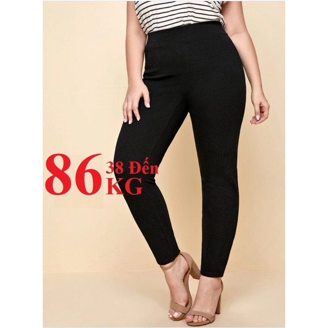 Quần Legging Quần Tregging Nữ LƯNG THUN cao cấp có Big size 90KG, 4 túi, 2 túi Sườn, 2 Túi ốp Mông