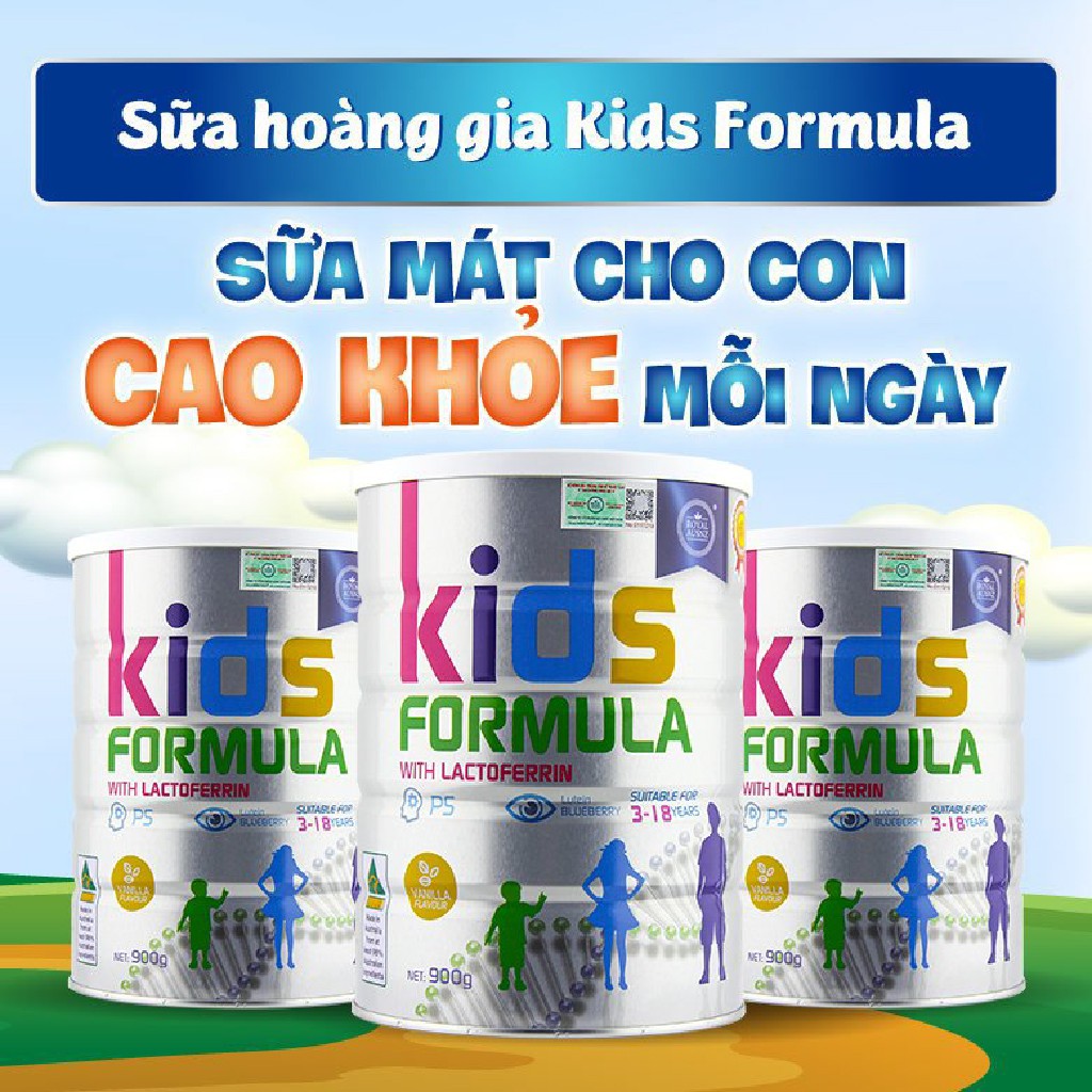 Sữa Bột Hoàng Gia Úc Kids Formula Bổ Sung Dưỡng Chất Cho Trẻ Từ 3-18 Tuổi ROYAL AUSNZ 900g