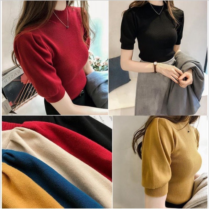 Áo len tay bồng hot hit