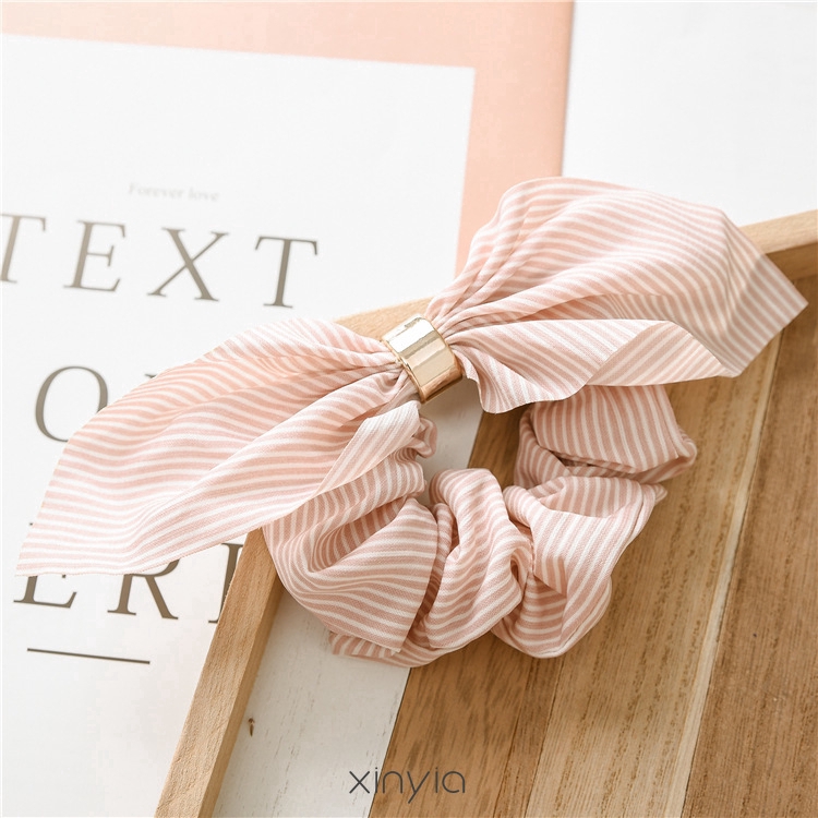 Dây Cột Tóc Đính Nơ Và Ngọc Trai Thanh Lịch