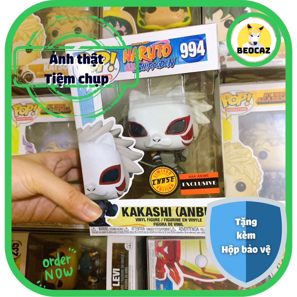 [Full Box Tặng Hộp Bảo Vệ] Mô hình Funko nội địa Trung chibi Kakashi phiên bản đặc biệt Anbu No.994 Naruto Beocaz