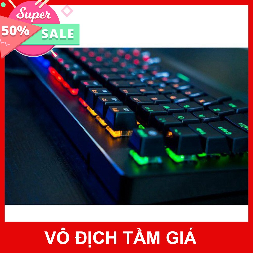 Bàn phím cơ Gaming Fuhlen Eraser - Fuhlen E  - Led Rainbow - Chính hãng - Có tem chống hàng giả - Bảo hành 24 tháng