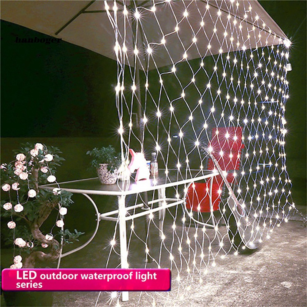 HBG_Christmas Fishing Net LED String Light Outdoor Waterproof Wedding Ceremony Decor