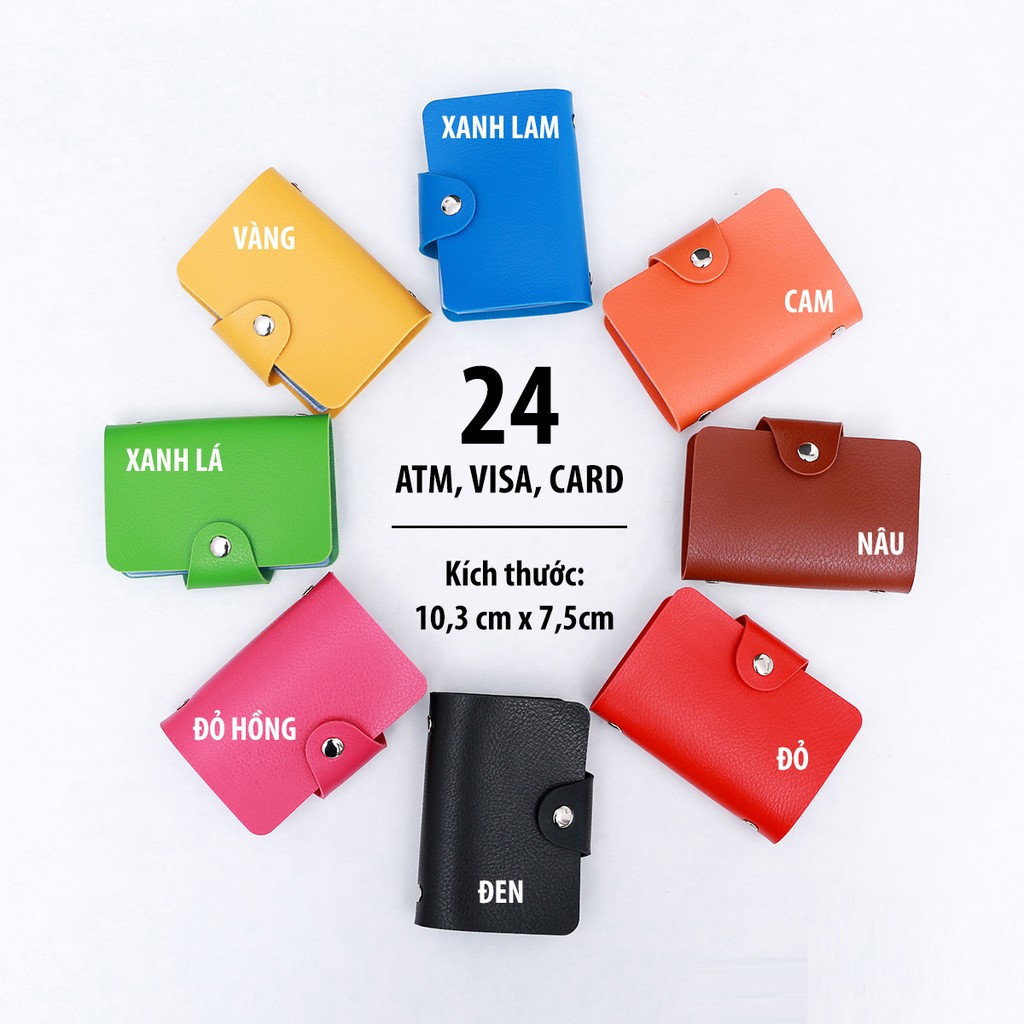 Ví Bóp Cầm Tay Chứa 24 Thẻ Atm, Visa, Card - ATM1