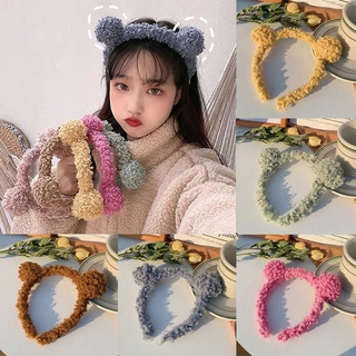 Băng Đô Cài Tóc Chống Trượt Màu Trơn Trang Điểm Dễ Thương Cho Nữ