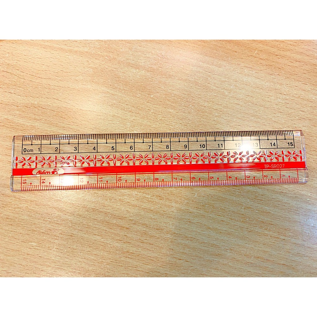 Thước kẻ 15cm cứng 𝑻𝒉𝒊𝒆̂𝒏 𝑳𝒐𝒏𝒈 Điểm 10 TP-SR027
