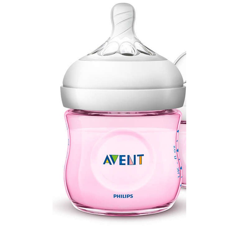 Bình Sữa Philips AVENT 125ml Màu Hồng