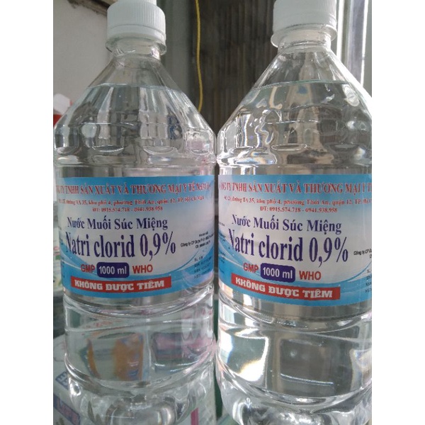 Nước muối sinh lý, Nước muối súc miệng Nam Hà chai 1000ml