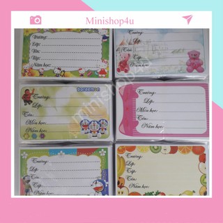 Set 80 Cái Nhãn Vở Có Keo Dán Sẵn