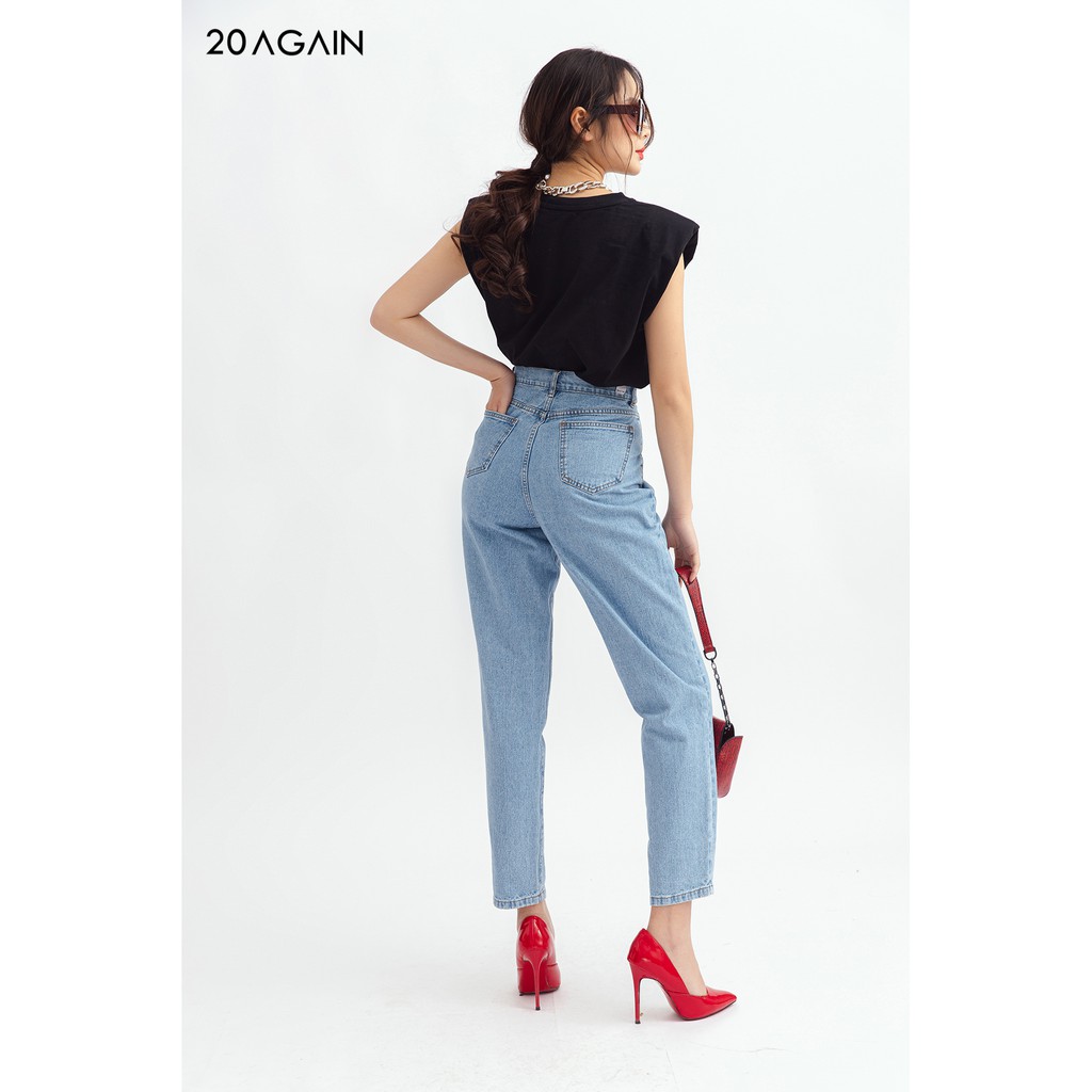 Quần jean dài baggy đường gân QBA0052 20AGAIN