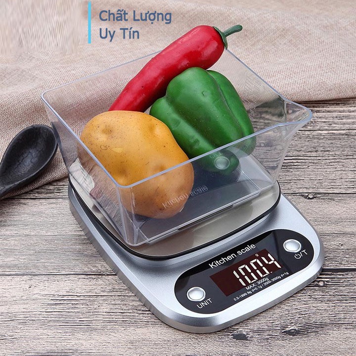 Cân Điện Tử Nhà Bếp Mini Cân Tiểu Ly 1KG 5KG 7KG 10KG, Cân Điện Tử Thực Phẩm Nhà Bếp Electronic Kitchen Scale