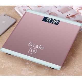 Cân Sức Khỏe Điện Tử ISCALE Hàng Chuẩn, Kiểu dáng Iphone Hot, Mặt Kính Cường Lực, Chịu Lực Đến 180kg