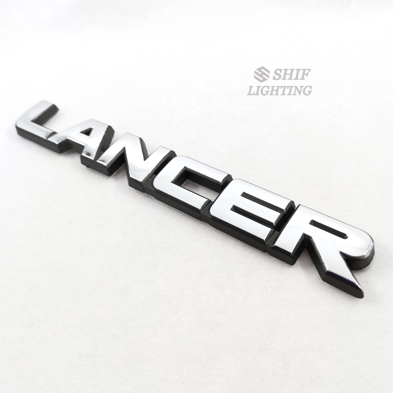 Logo chữ Lancer chất liệu ABS và chrome thay thế cho xe ô tô MITSUBISHI LANCER