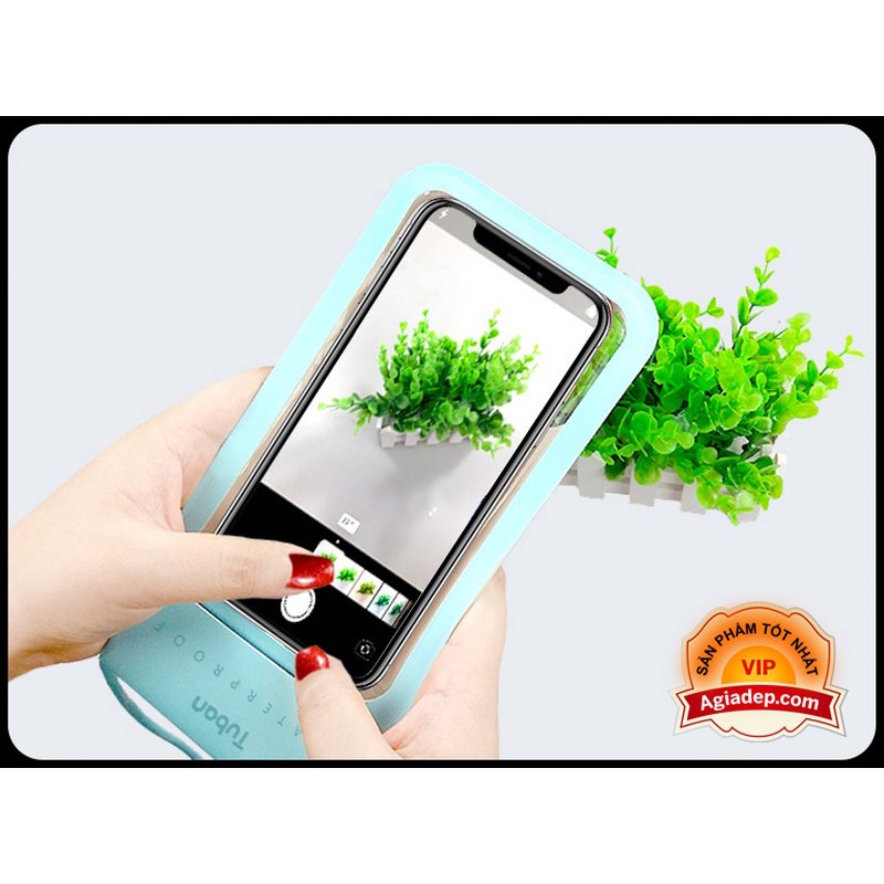 Túi đựng điện thoại chống nước cảm ứng xịn - Màu hồng xinh xắn - Hàng hiệu cao cấp Tuban SXmax - Bảo vệ tuyệt đối.