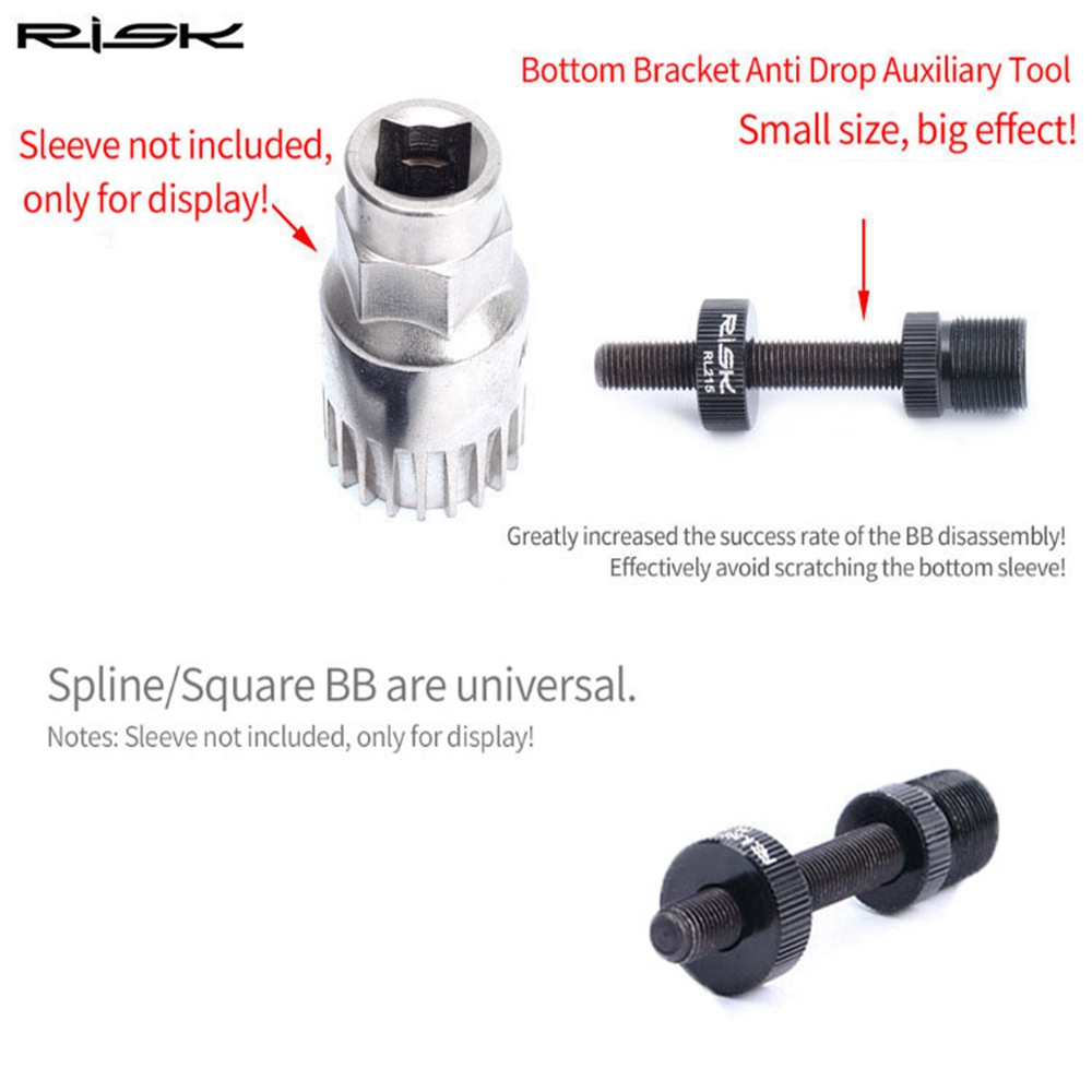 Khung Gắn Trục Xe Đạp Hình Vuông RL215 Tháo Gỡ Nhanh Chống Rơi Màu Đen