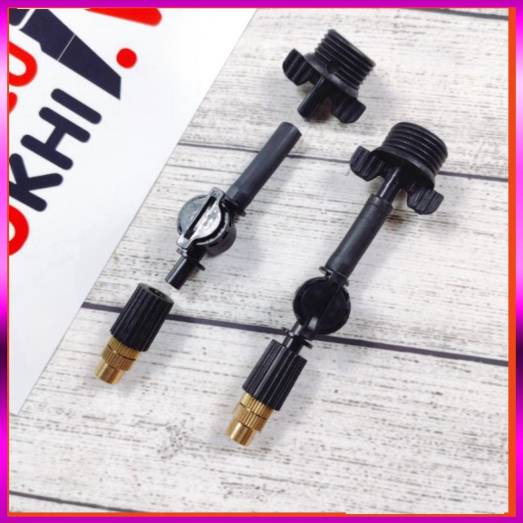 [GIÁ TỐT] 10 Béc phun sương 1 tia đồng,kèm chống nhỏ giọt và ren 21mm dùng tưới cây, tưới lan