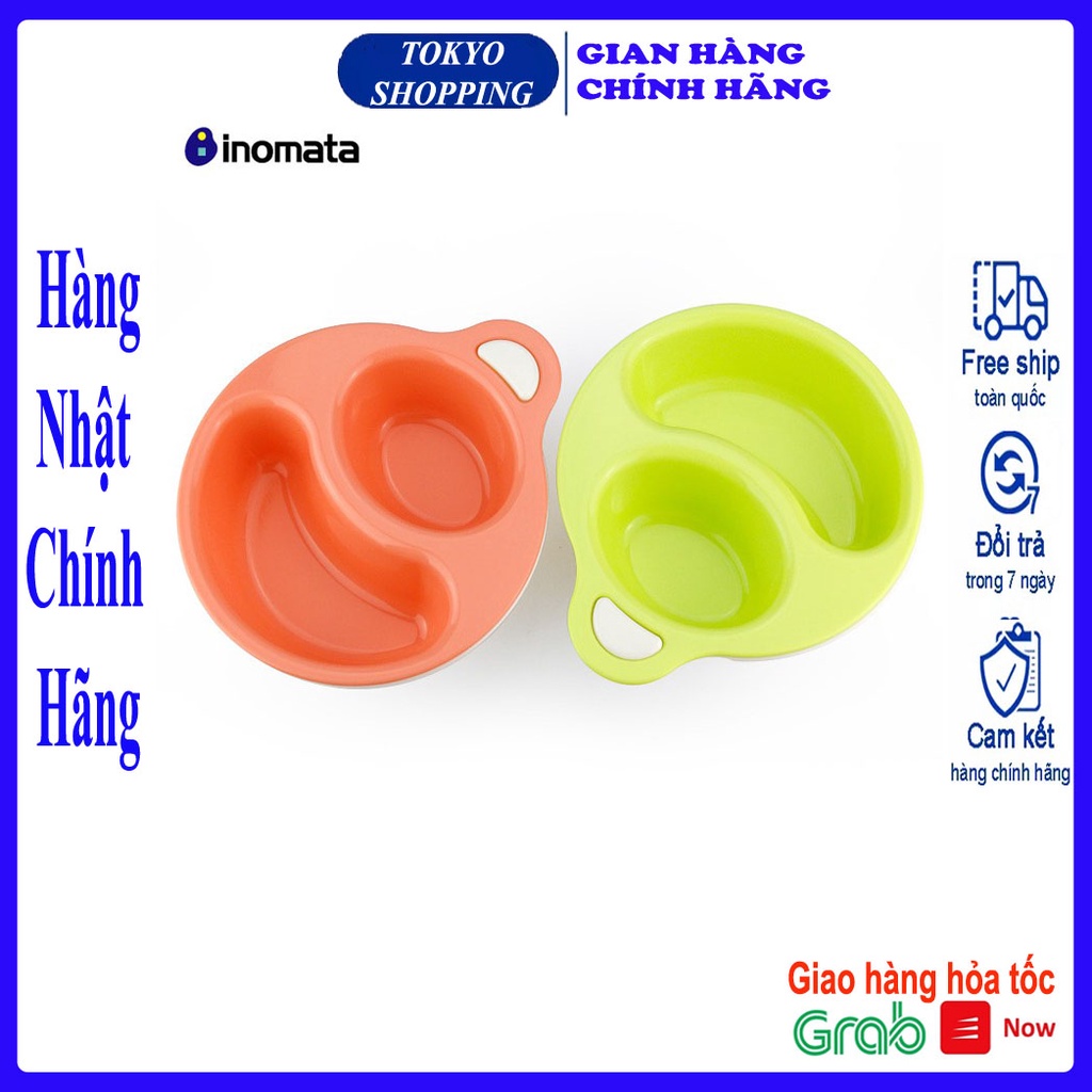 Bát ăn dặm chia ngăn inomata cho bé Made in Japan