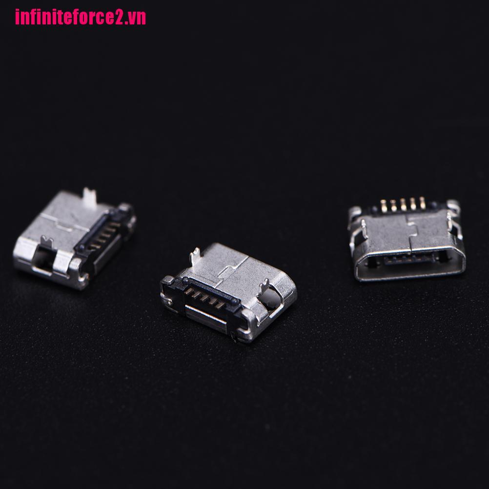 (Bán Chạy) Bộ 10 Đầu Nối Micro Usb 5pin B Type 5 Pin