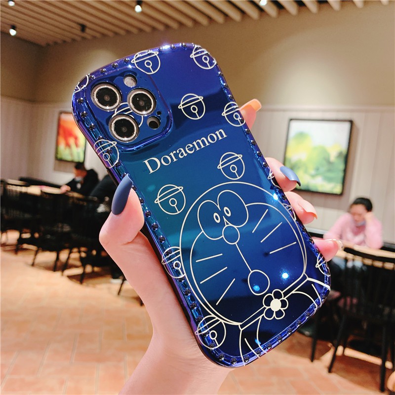 Ốp lưng iPhone iPhone 11 Pro Max / iPhone12 / iPhone X / iPhone 7 Plus / iPhone 8 / iPhone 6 / iPhone 11 Blu-ray eo nhỏ Doraemon TPU chống rớt điện thoại