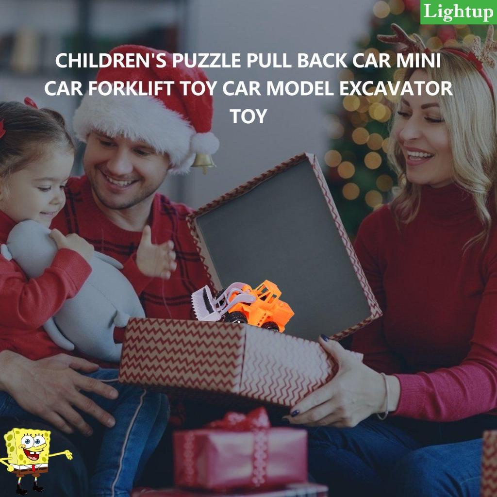 Xếp hình dành cho trẻ em Ô tô kéo xe ô tô mini xe nâng đồ chơi ô tô mô hình máy xúc Đồ chơi