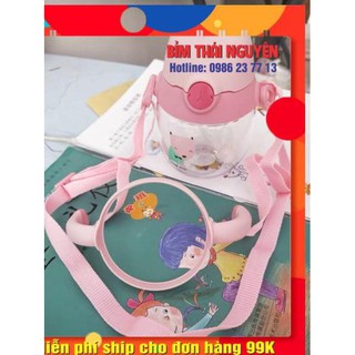 BÌNH TẬP UỐNG NƯỚC CHO BÉ (Có Chống sặc, có dây đeo)
