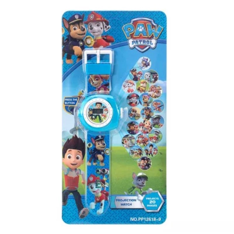 Đồ chơi đồng hồ điện tử chiếu hình đội chó cứu hộ Paw patrol cho bé trai