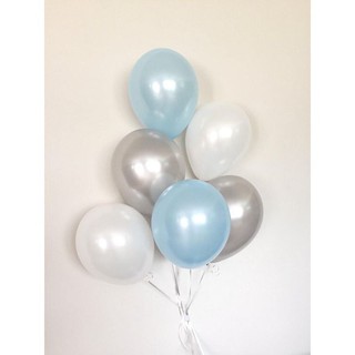 Bong bóng sinh nhật thái lan nhũ tròn 10'' bịch 10 chiếc màu như ảnh
