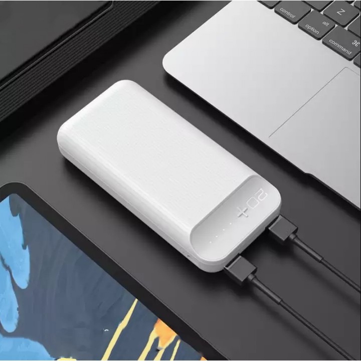 Pin Sạc Dự Phòng Hoco J52A 20000Mah Mỏng Nhỏ Gọn Sạc Cùng Lúc 2 Thiết Bị