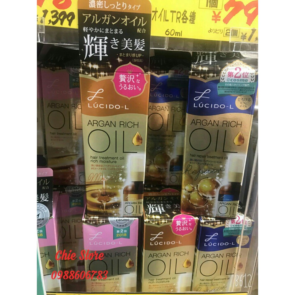 TINH DẦU DƯỠNG TÓC LUCIDO-L ARGAN RICH OIL | BigBuy360 - bigbuy360.vn