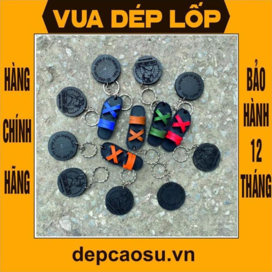 Móc khóa dép cao su Bác Hồ thương hiệu Vua Dép Lốp Phạm Quang Xuân có ảnh thật có sẵn