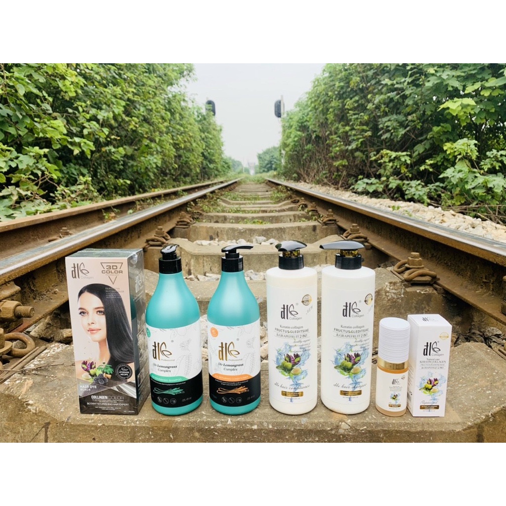 Bộ Đôi Dầu Gội Và Xả Phủ Collagen Chiết Xuất Bồ Kết Bưởi Chính Hãng 100%- Duonghieu6789