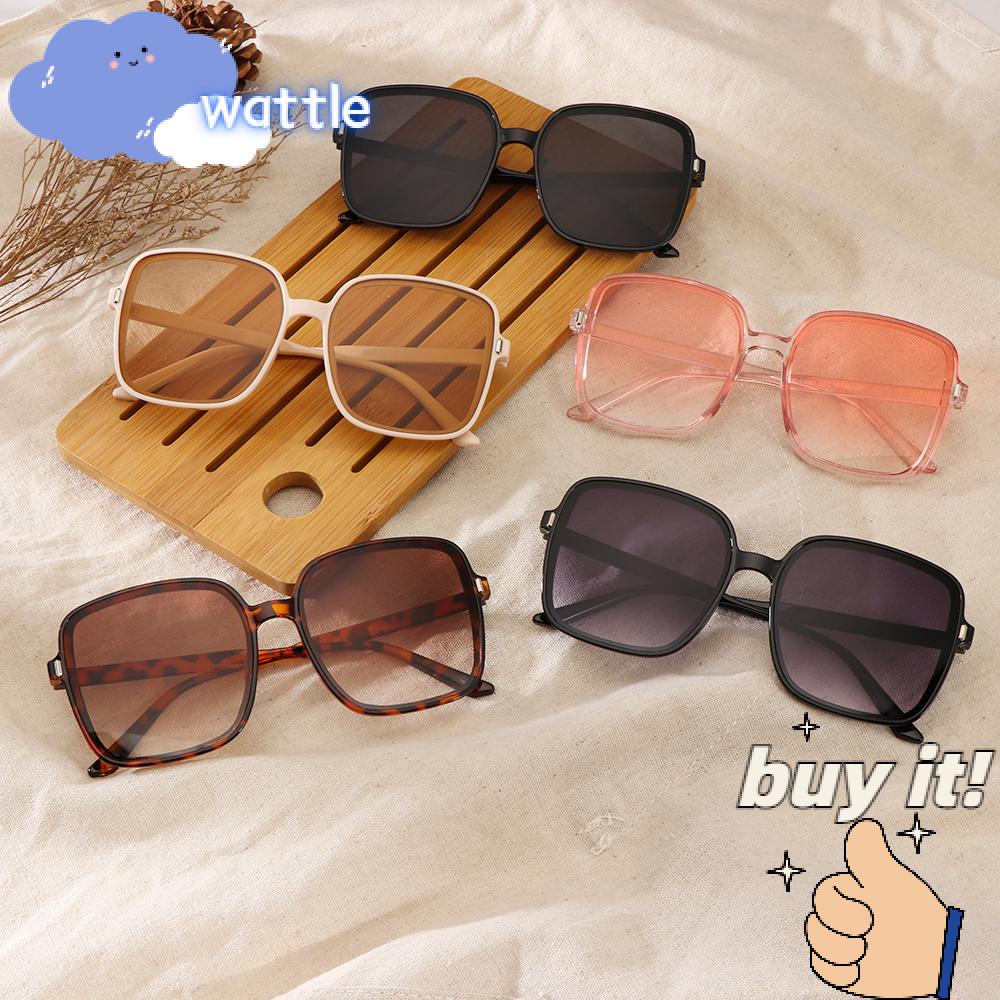 Kính Mát Gọng Vuông Lớn Chống Tia UV400 Phong Cách Cổ Điển Sang Trọng Thời Trang Cho Nữ