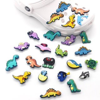 Crocs Jibbitz  Phụ Kiện Trang Trí Dép Chủ đề khủng long dễ thương  DIY Shoe Charms  pvc accessories  Với 1000 Mẫu Lựa Chọn Thích hợp cho giày trẻ em