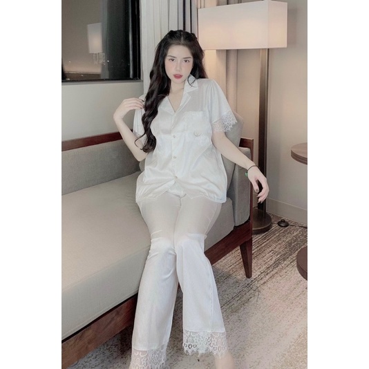 Bộ pỵama lụa ngắn tay  .