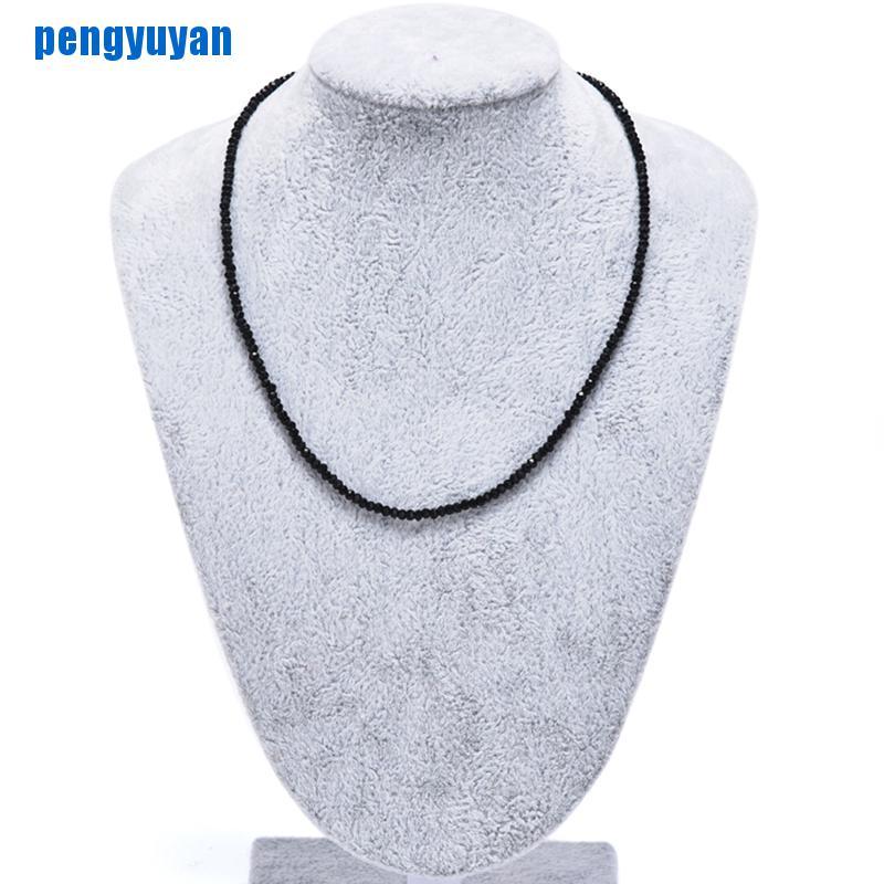 (Hàng Mới Về) Vòng Cổ Choker Đính Đá Pha Lê Đen Quyến Rũ